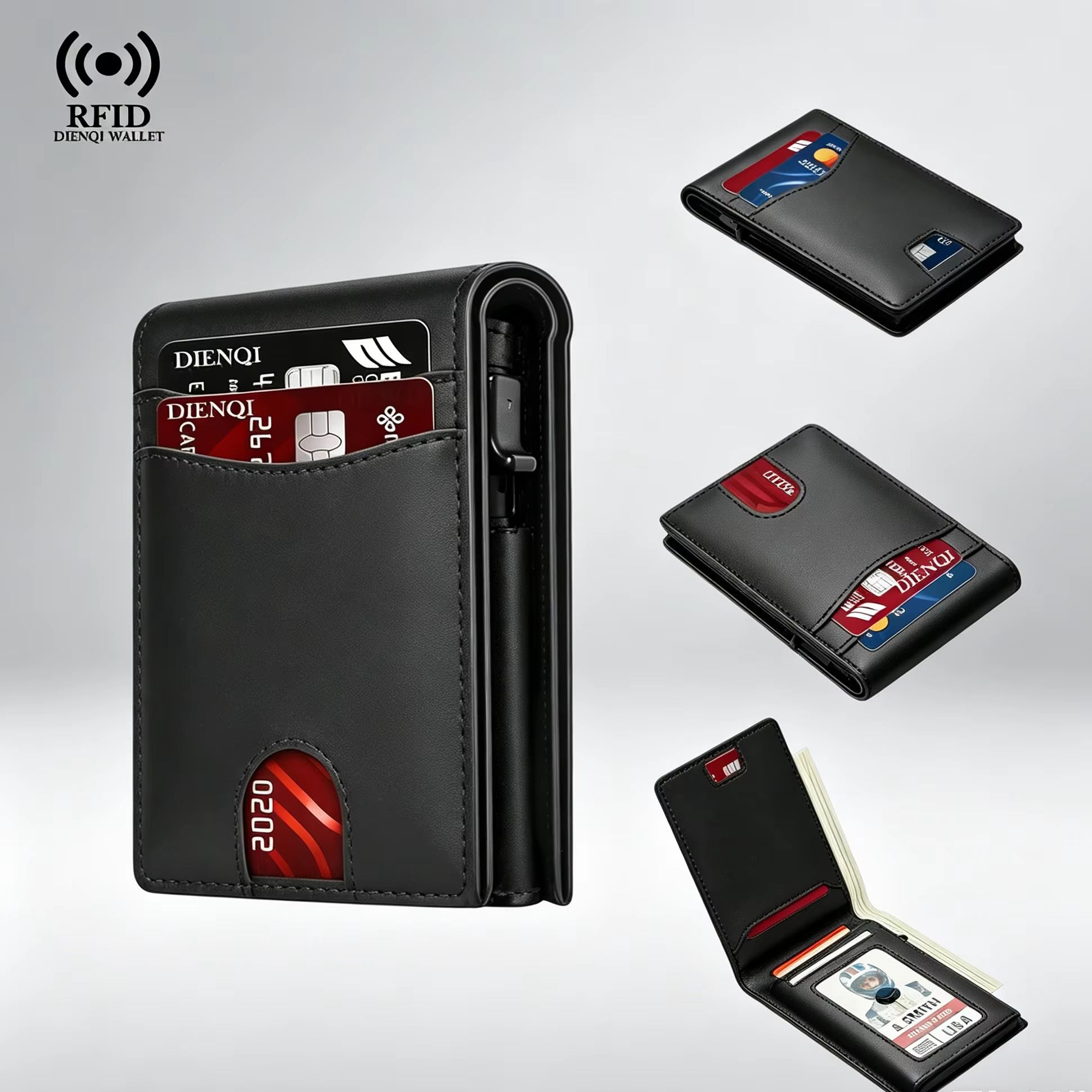 Travel Wallet Slim - Portafoglio di Lusso per Uomo con