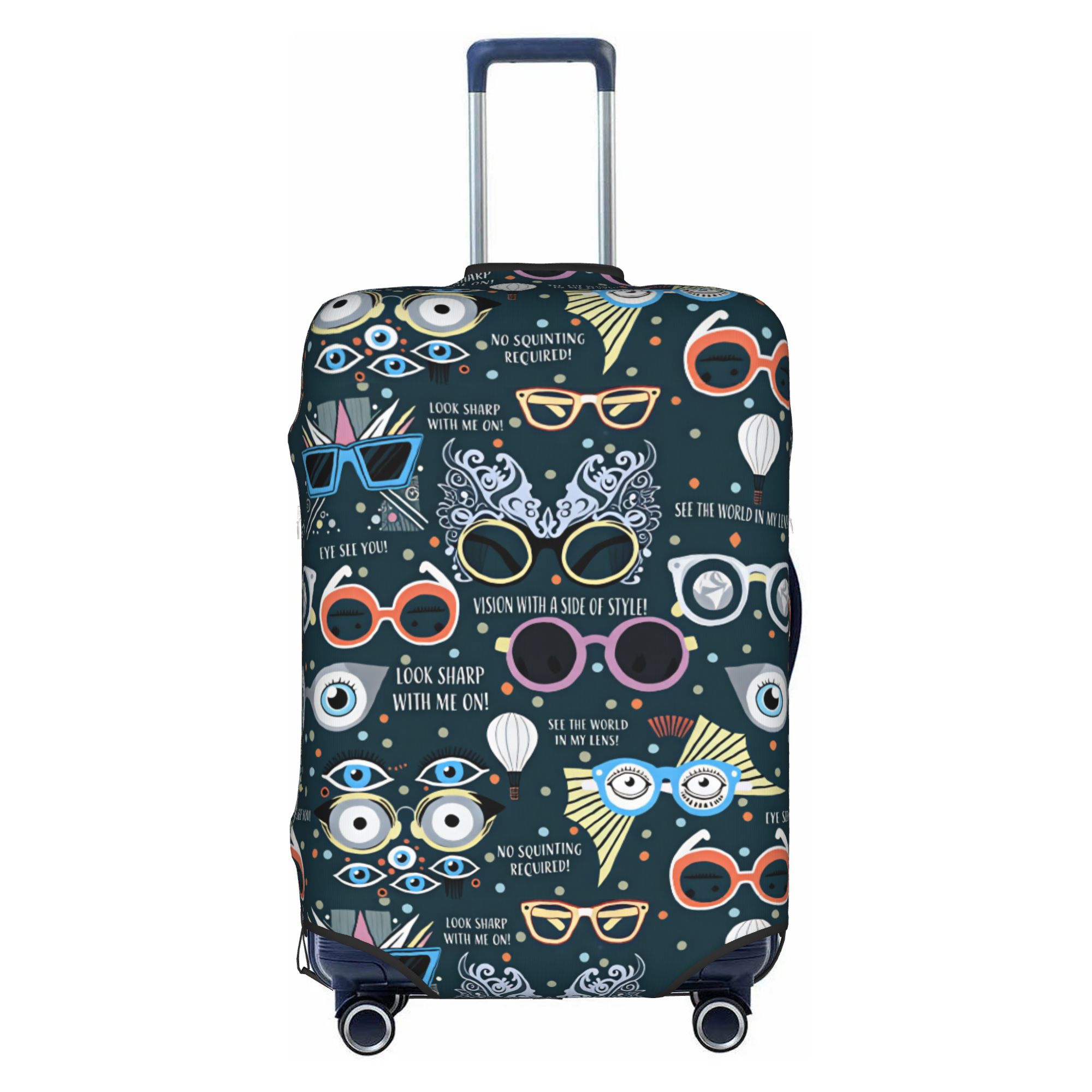 Quirky Travel Accessories - Copertura per valigia da optometrista e