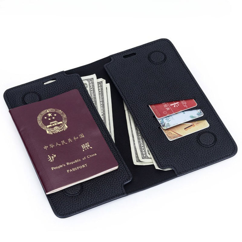 Travel Wallet Slim - Portafoglio Minimalista Sottile per Passaporto in