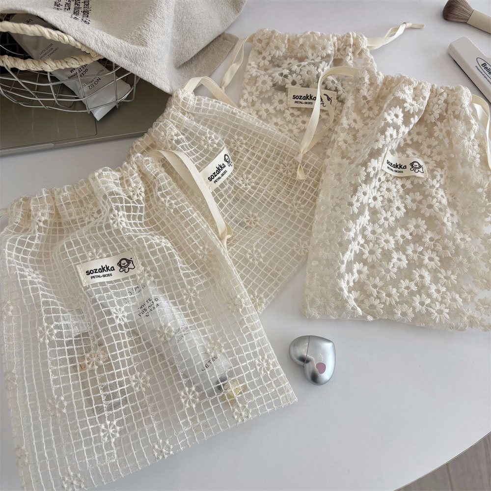 Travel Accessories Holder - Borsa per il Trucco in Pizzo