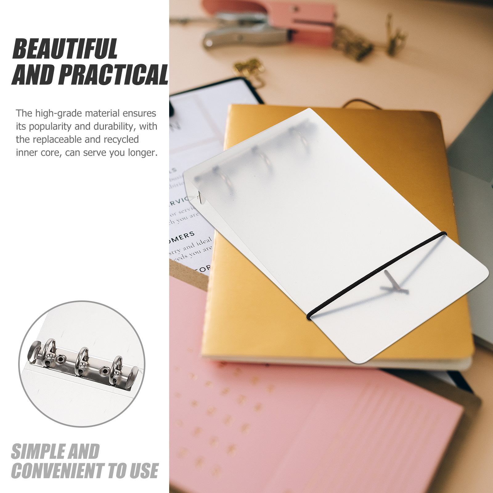 3 Pezzi di Quaderni Trasparent - Travel Notebook Journal recensione e prezzo