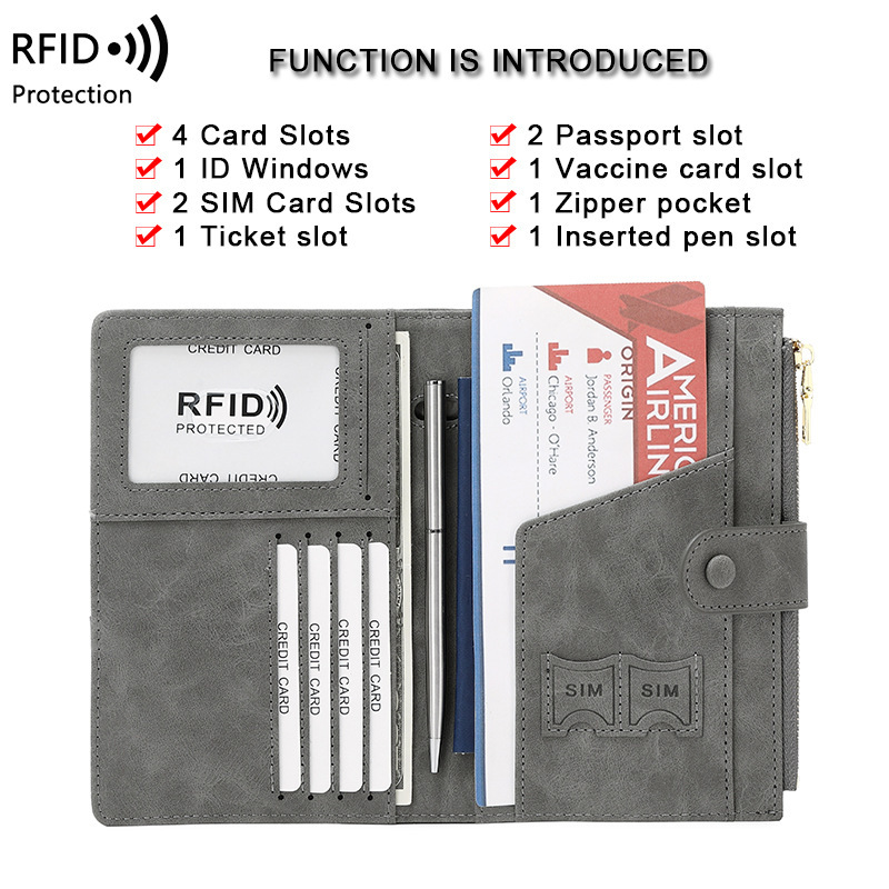 Nuovo Porta Passaporto Antifur - Travel Accessories Rfid recensione e prezzo